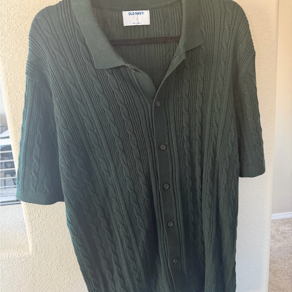 Old Navy Dark Green Knit Sweater